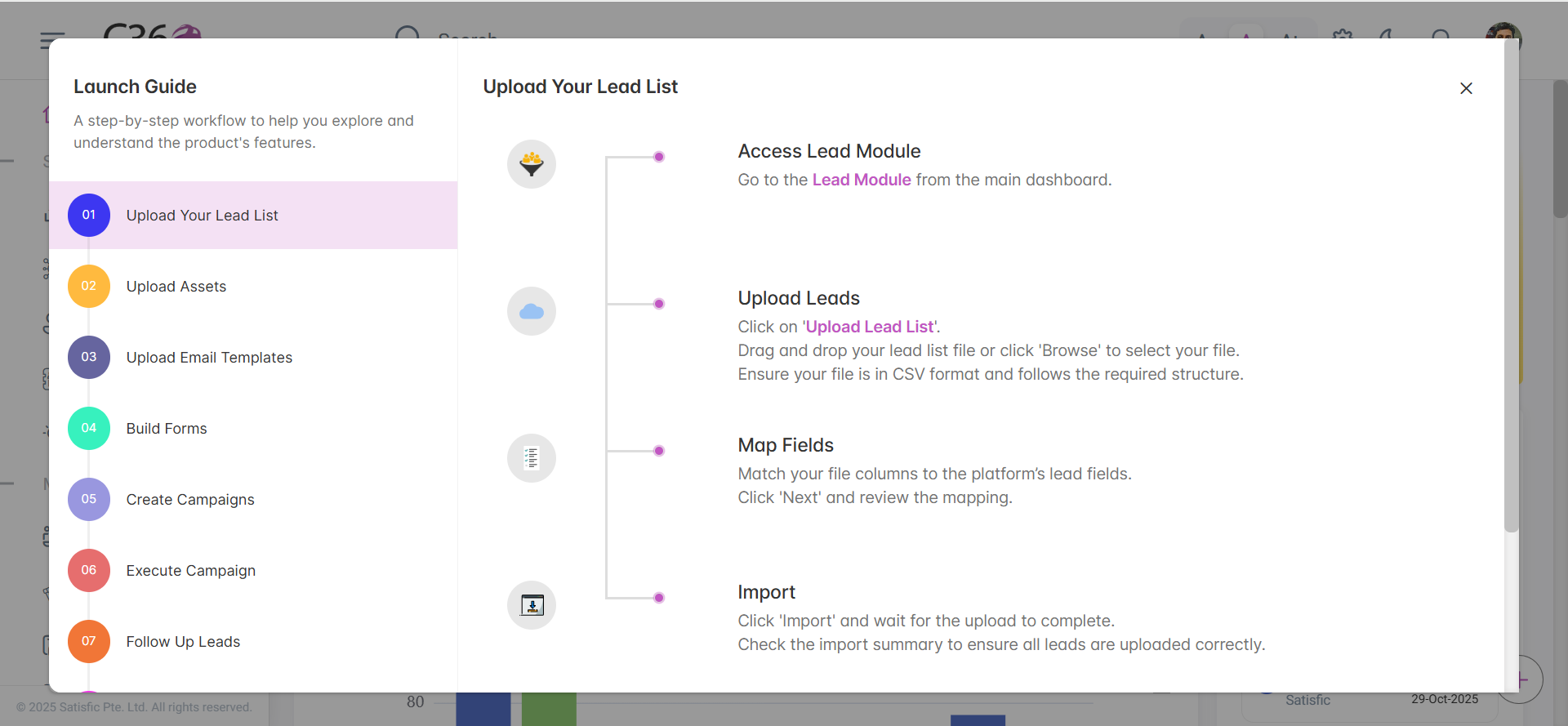 Launch Guide Popup Example