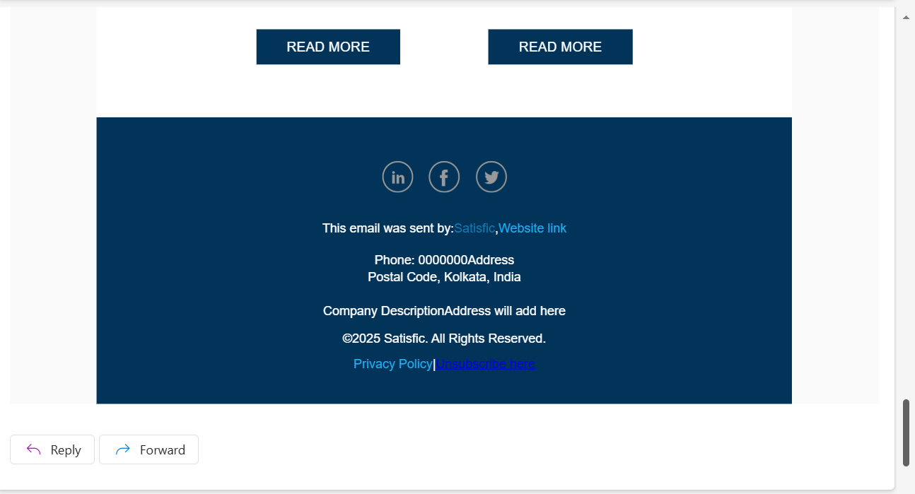 Default Email Template